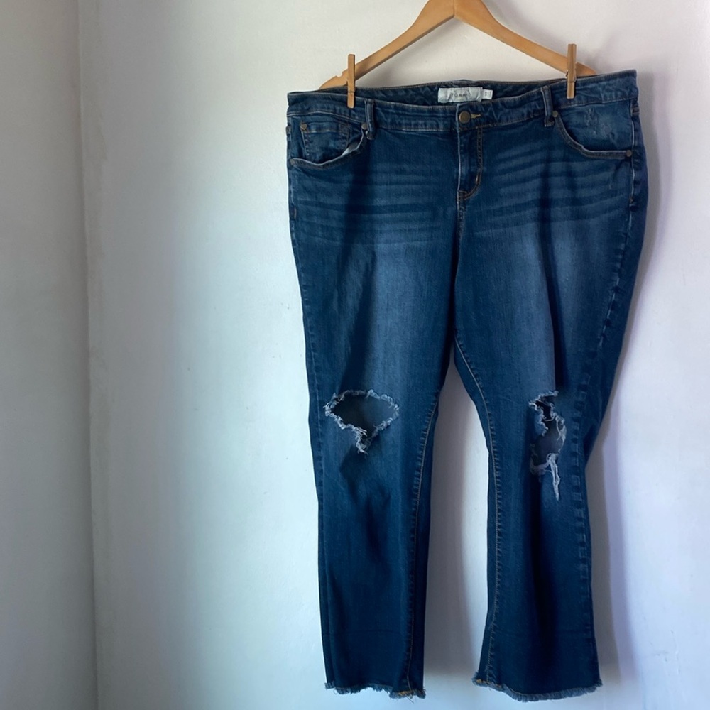 Torrid 22 Distressed Crop Jean
